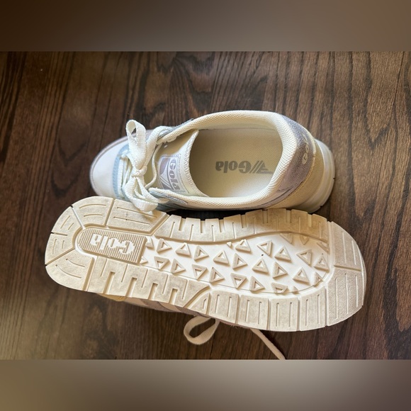 Gola Daytona Quadrant sneaker in Off-White/Blossom/Silver/Lemon in Size 6 - Picture 6 of 7